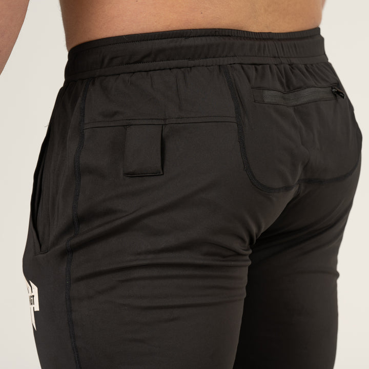 Lightweight High Rib Jogger Black