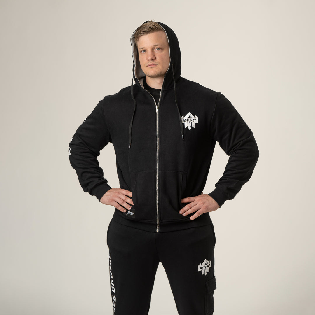 Oversized Hoodie - Svart Hoodie för Styrketräning